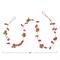 Hello Honey® 6ft. Pink Glass Bead Wired Leaves & Flowers Garland